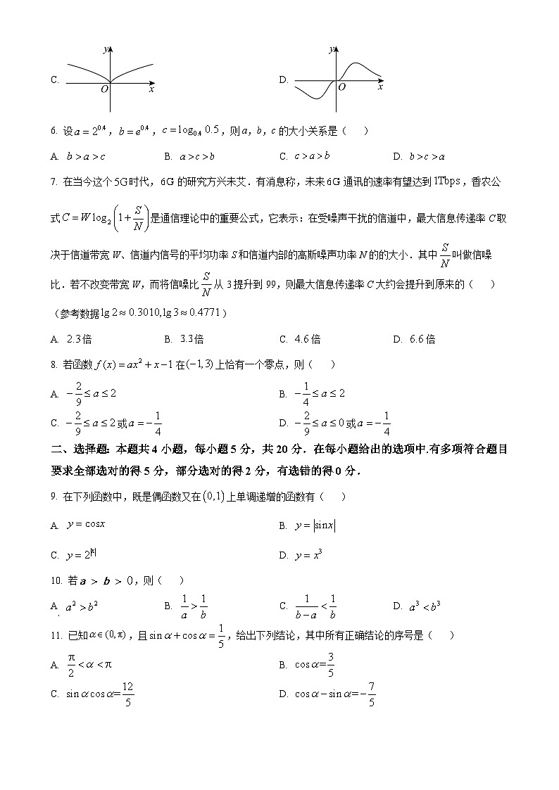 四川省泸州市泸县五中2023-2024学年高一下学期开学考试数学试题(Word版附解析)02