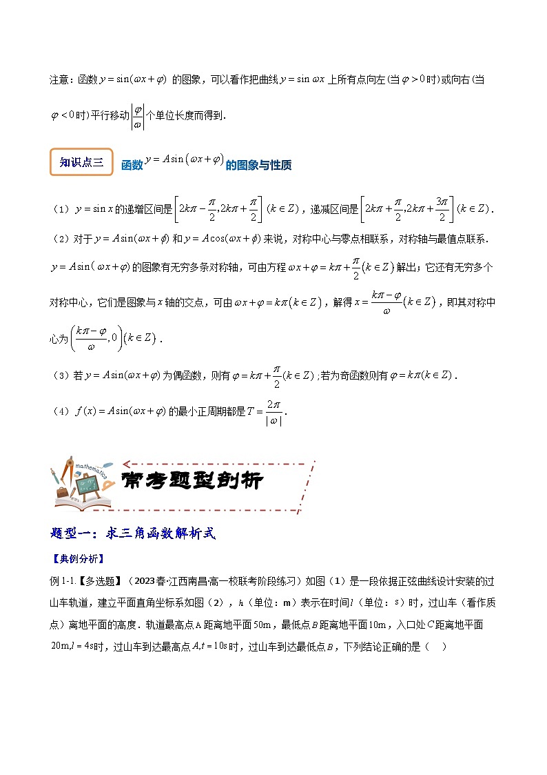 专题5.5 函数y=Asin(ωx+φ)的图象及其应用(讲+练)-备战高考数学大一轮复习核心考点精讲精练(新高考专用)03