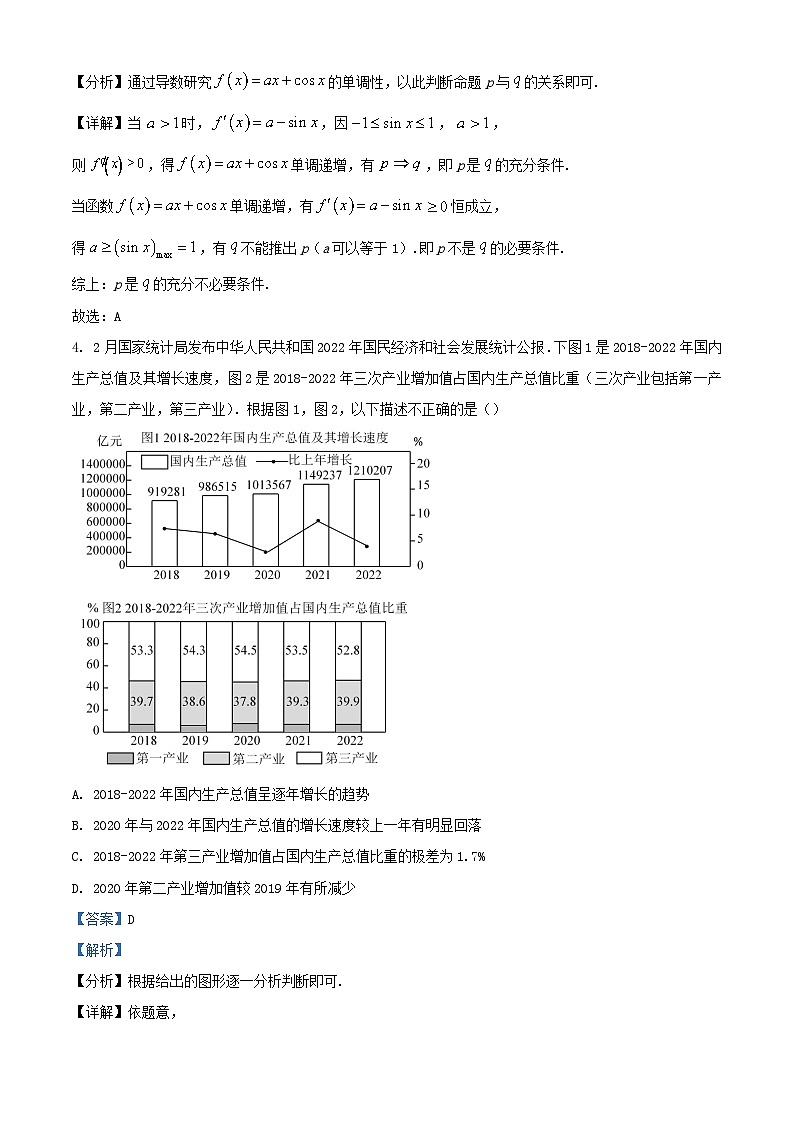 四川省2023屆高三數(shù)學(xué)三診模擬理科試題含解析第2頁(yè)