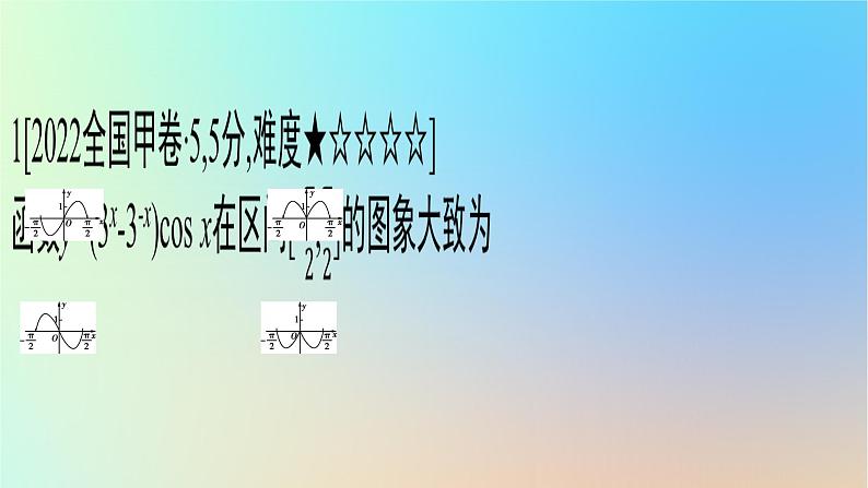2025版高考数学一轮复习真题精练第二章函数及其性质第6练函数的图象课件02
