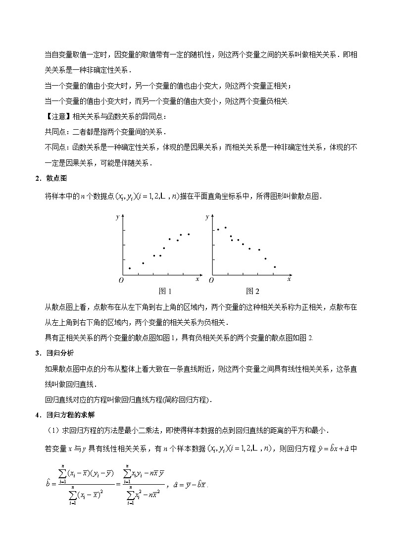 最新高考理数考点一遍过讲义 考点45 变量间的相关关系02