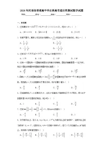 2024年河南省普通高中毕业班高考适应性测试数学试题及详细答案