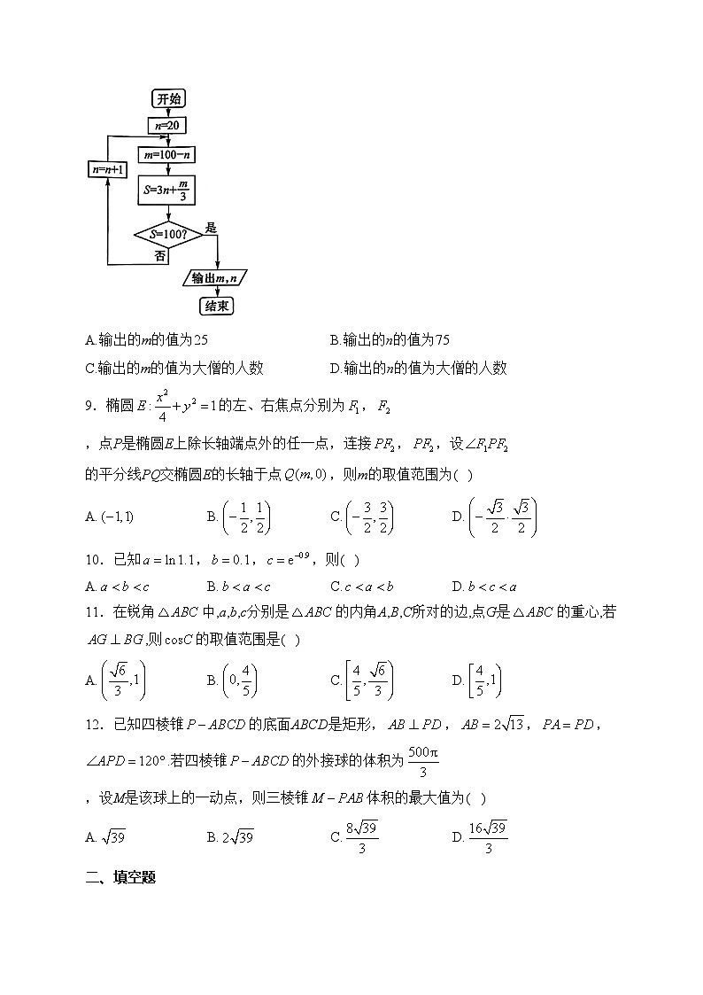 河南省TOP二十名校2023届高三猜题大联考(二)数学(理)试卷(含答案)第2页
