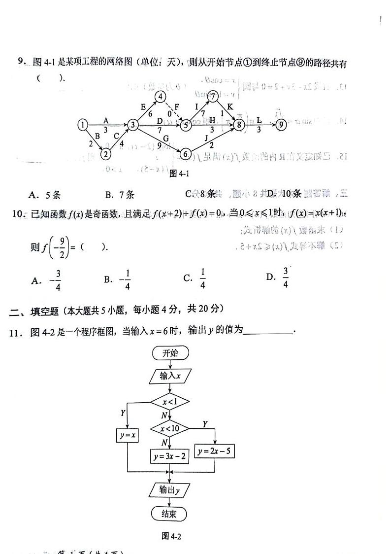 2024届江苏省职教高考模拟冲刺卷:数学(四)+第2页