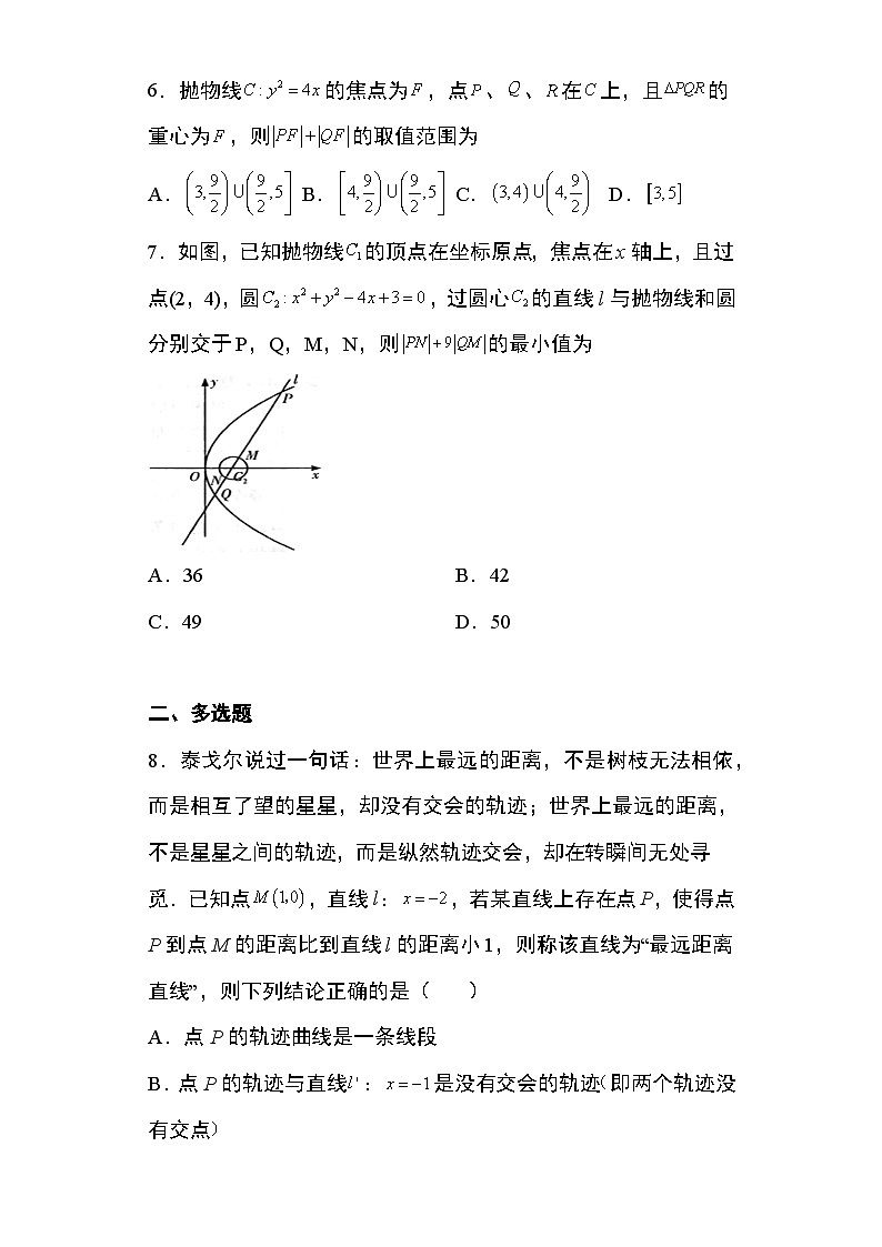 2024年高考数学第二轮专题复习圆锥曲线 专题25:抛物线的定义与方程21页第2页