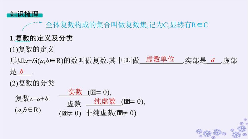 适用于新高考新教材备战2025届高考数学一轮总复习第7章平面向量复数第4节复数课件新人教A版第5页