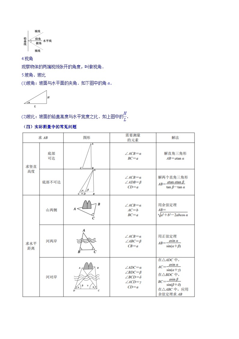 专题06 正弦定理、余弦定理及其应用（知识串讲+热考题型+专题训练）-2023-2024学年高一数学下学期期中期末常考考点精讲精练（苏教版必修第二册）03