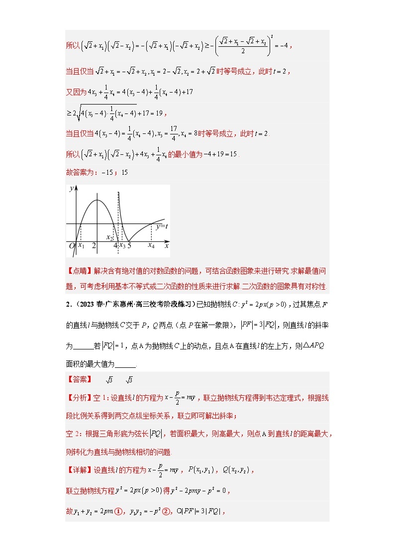 【考前50天】最新高考数学重点专题三轮冲刺演练  专题17 双空题小题  （压轴版）02