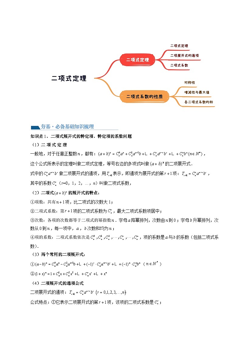 第03讲 二项式定理(十五大题型)(讲义)(解析版)第3页