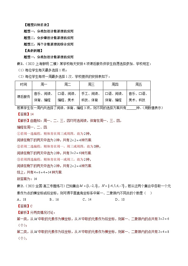 最新高考数学二轮复习讲义【讲通练透】 专题42 计数原理03