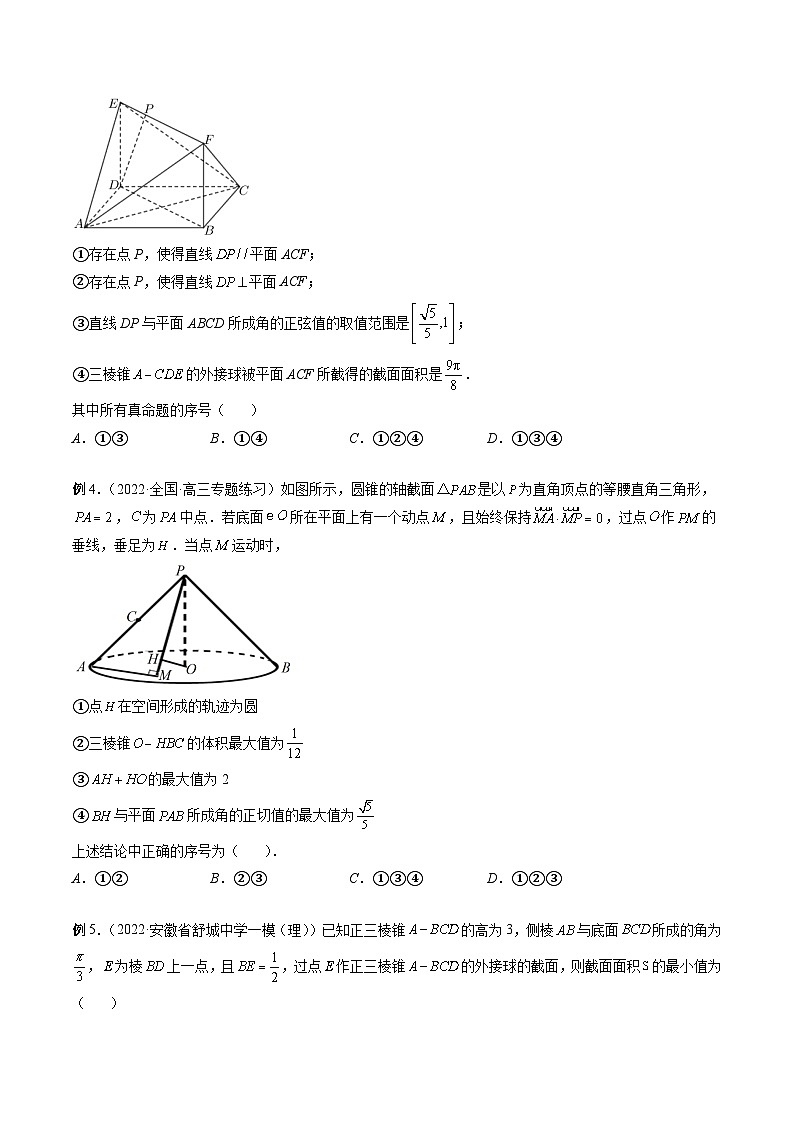 最新高考数学二轮复习讲义重难点突破篇 专题23 立体几何中的压轴小题03