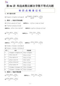 第03章  导数-第06讲 构造函数法解决导数不等式问题-2024版高考数学零基础一轮复习讲义PDF原卷+解析