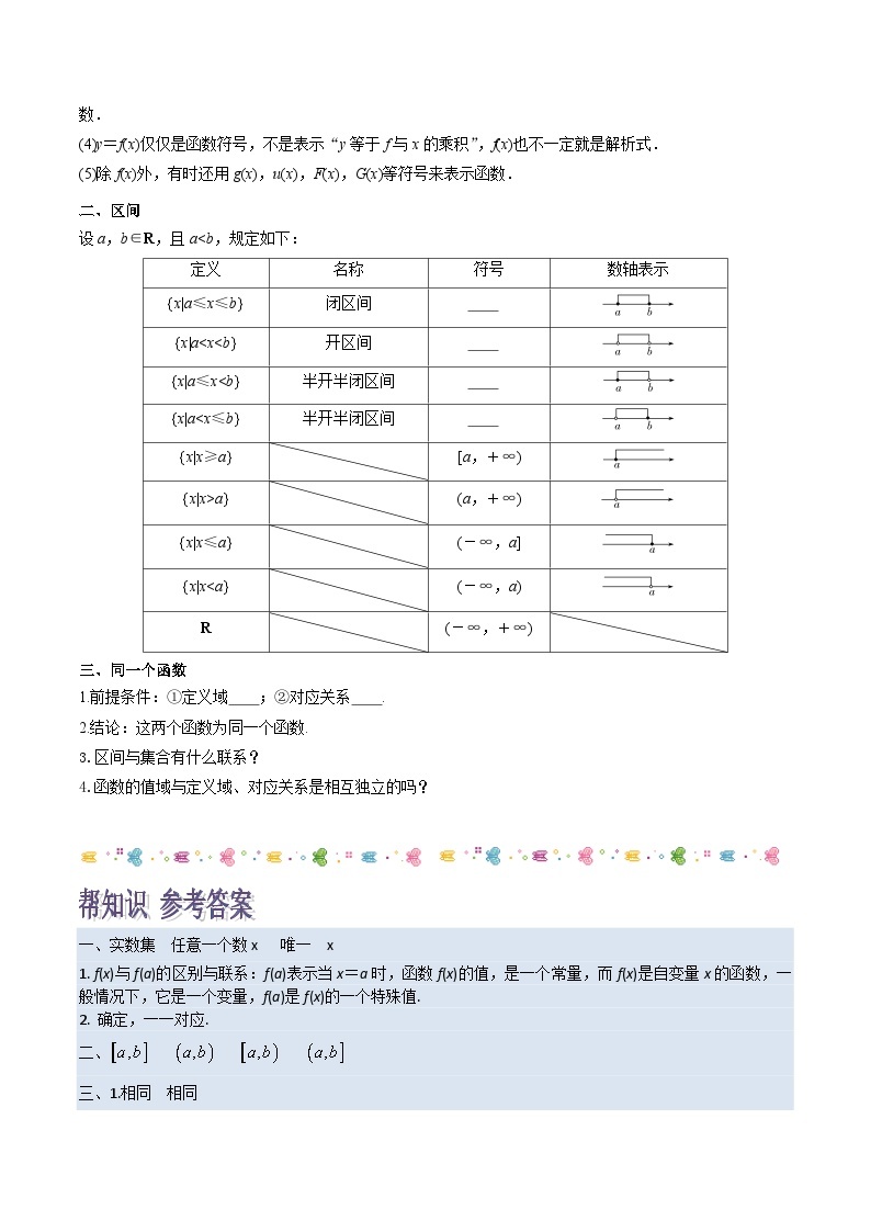 第01讲 函数的概念和图象-高一数学同步精品讲义（苏教版必修第一册）02