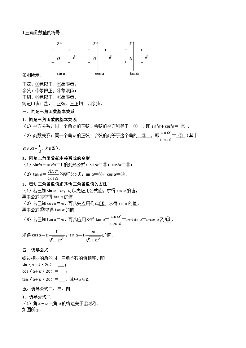 第02讲 三角函数概念-高一数学同步精品讲义（苏教版必修第一册）02