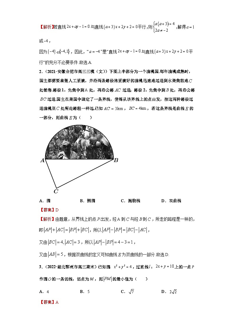 新高考数学二轮复习 专题5 检测 解析几何-2022讲通练透 【新教材·新高考】02