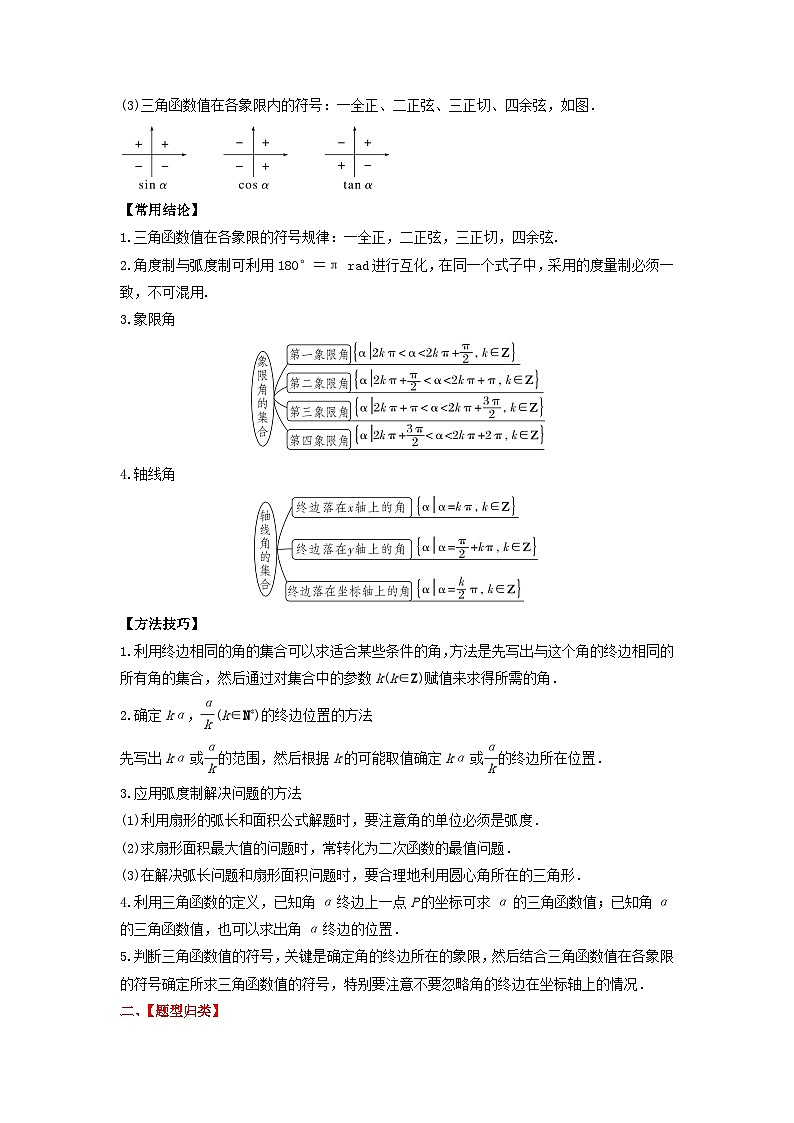 2024年新高考数学一轮复习题型归类与强化测试专题24任意角和蝗制及三角函数的概念(学生版)第2页