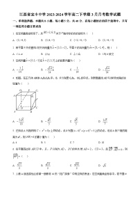 江西省宜春市宜丰中学2023-2024学年高二下学期3月月考数学试卷（Word版附解析）