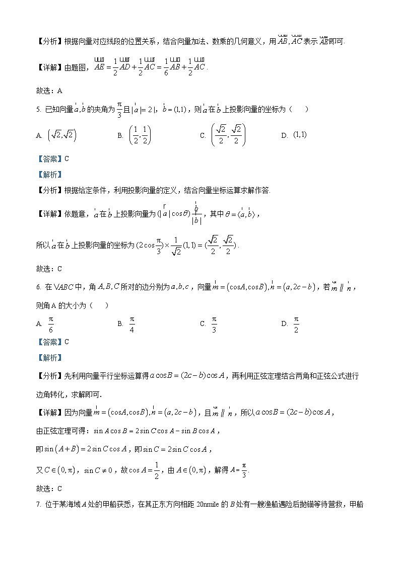 福建省厦门市杏南中学2023-2024学年高一下学期3月月考数学试题(解析版)第3页