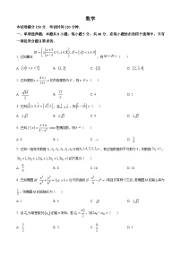 山西省朔州市应县第一中学校2024届高三下学期一模数学试题（原卷版+解析版）