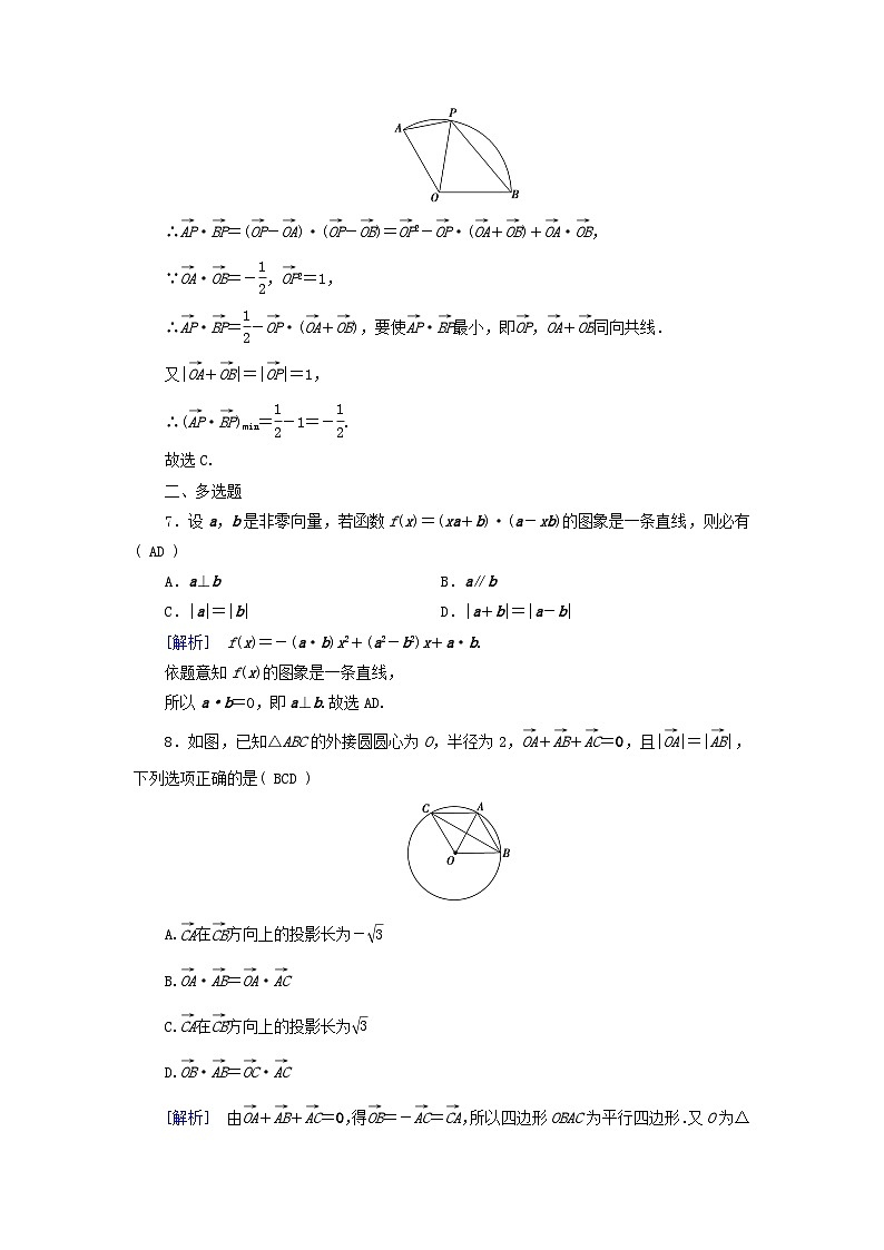 2025版高考数学一轮总复习第5章平面向量与复数第4讲平面向量的综合应用提能训练03