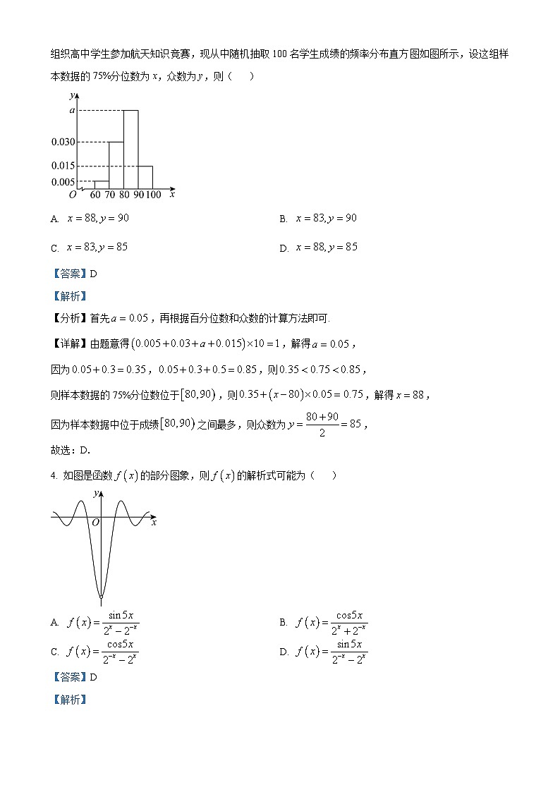 广东省广州市第六中学2023-2024学年高二下学期4月测验数学试题(原卷版+解析版)02