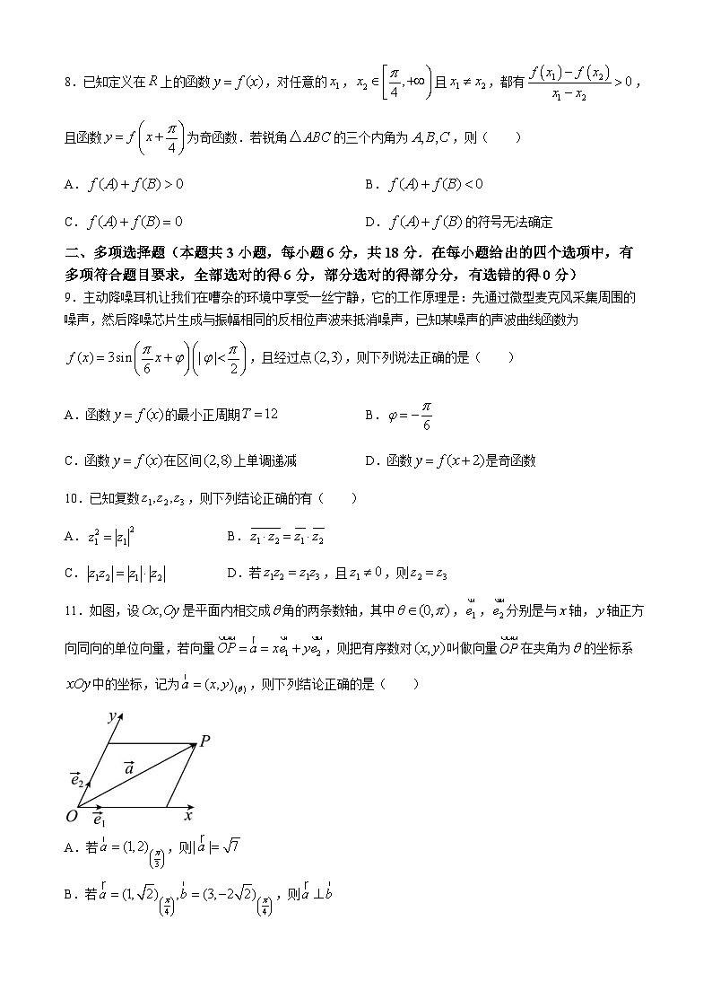 湖北省鄂东南省级示范高中教育联盟2023-2024学年高一下学期期中联考数学试题(Word版附解析)第2页