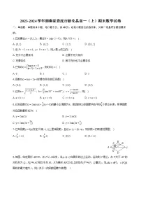 2023-2024学年湖南省娄底市新化县高一(上)期末数学试卷(含详细答案解析)