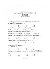 重庆市四川外国语大学附属外国语学校2023-2024学年高一下学期期中考试数学试题