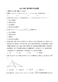 湖南省岳阳市岳阳县第一中学2023-2024学年高三下学期4月期中考试数学试题