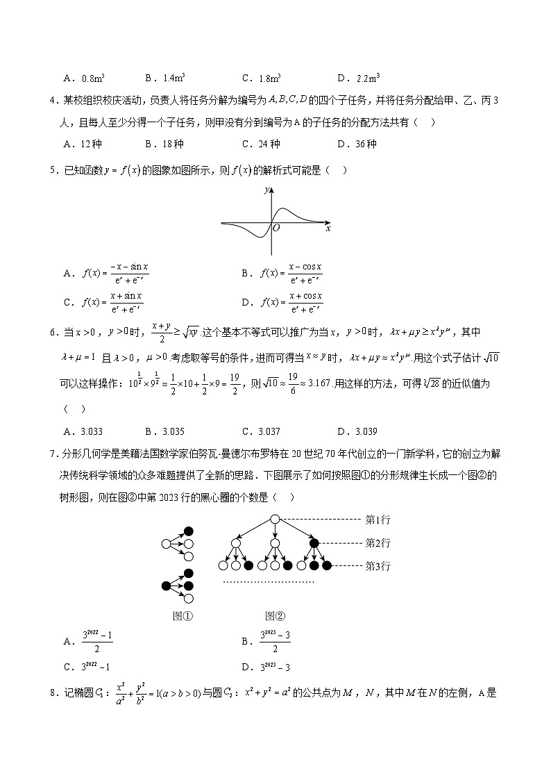 2024年高考押题预测卷—数学(广东专用03,新题型结构)(考试版)第2页