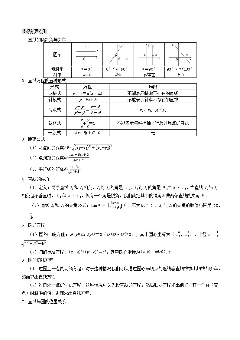 【专项复习】高考数学 专题11  直线与圆 (名校模拟汇编)(解析版)第3页