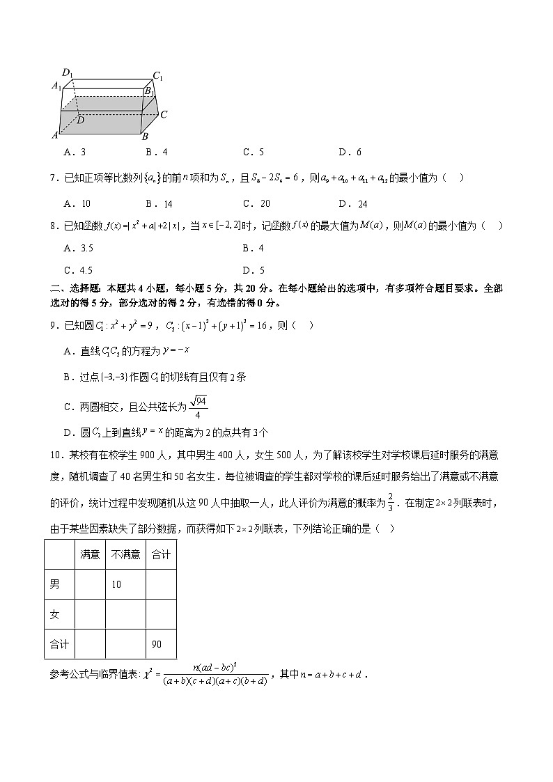 【二輪復(fù)習(xí)】高考數(shù)學(xué)2024年測(cè)試卷（新高考Ⅱ卷專用）（原卷版）第2頁(yè)