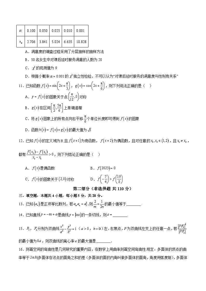 【二輪復(fù)習(xí)】高考數(shù)學(xué)2024年測(cè)試卷（新高考Ⅱ卷專用）（原卷版）第3頁(yè)
