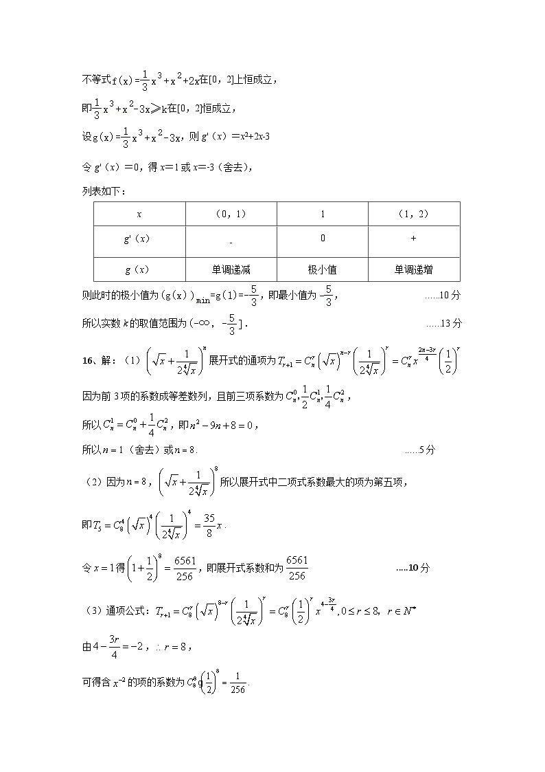 四川省眉山市仁寿县2023-2024学年高二下学期4月期中联考数学试题02