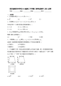 四川省射洪中学校2024届高三下学期二模考试数学(理)试卷(含答案)