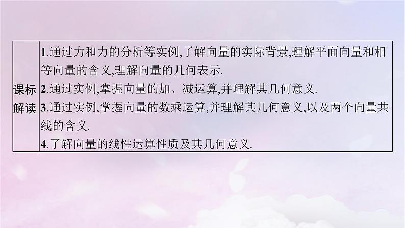 2025届高考数学一轮总复习第七章平面向量复数第一节平面向量的概念及线性运算课件02