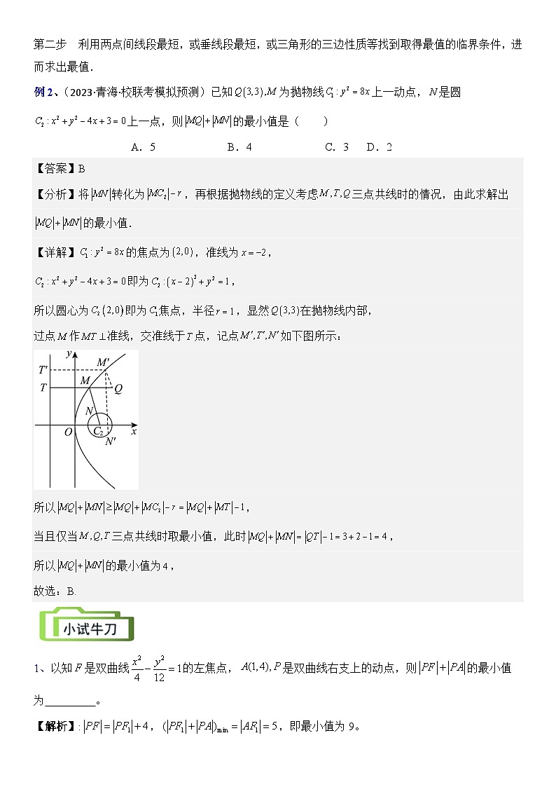 专题14 范围问题与最值问题(讲义)-2024高考数学二轮复习解析几何压轴题03