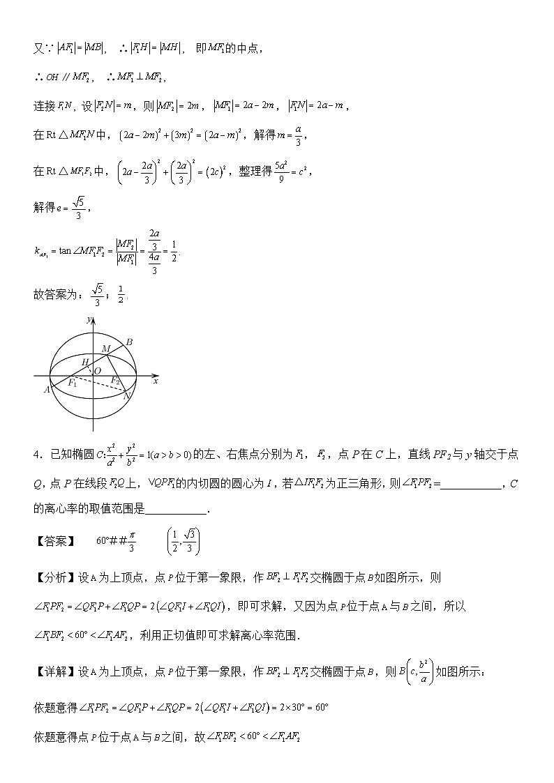 专题15 椭圆中的两大张角(模拟+真题)教师版第3页