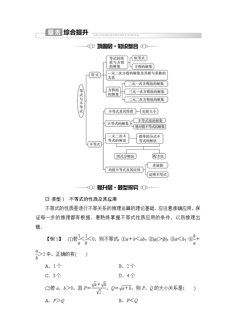 人教B版高中数学必修第一册第2章章末综合提升学案第1页