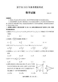 2023年山东省济宁市高三三模考试数学试卷（含答案）