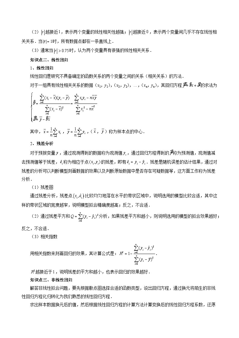 新高考数学大一轮复习讲义之方法技巧专题52统计案例(原卷版+解析)第2页