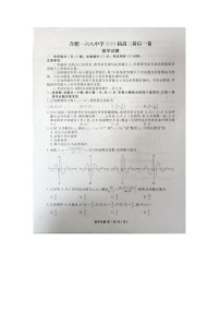 安徽省合肥一六八中学2024届高三最后一卷数学试题