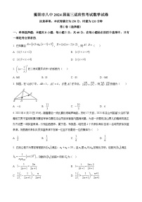 湖南省衡阳市第八中学2024届高三适应性考试数学试题（原卷版+解析版）