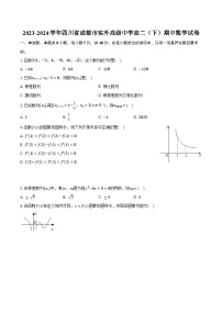 2023-2024学年四川省成都市实外高级中学高二（下）期中数学试卷（含解析）