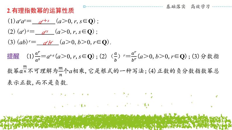 新人教A版 高中数学必修第一册 4.1.1《n次方根与分数指数幂》课件08