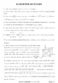2024届九师联盟高三下学期5月数学试题及答案