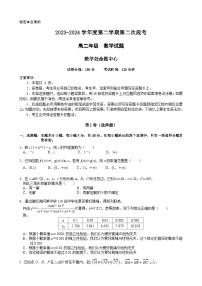 广东省深圳市龙城高级中学、深圳大学附属中学2023-2024学年高二下学期5月月考数学试题
