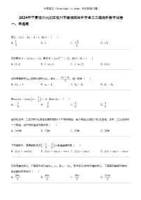 2024年宁夏银川兴庆区银川市唐徕回民中学高三三模理科数学试卷