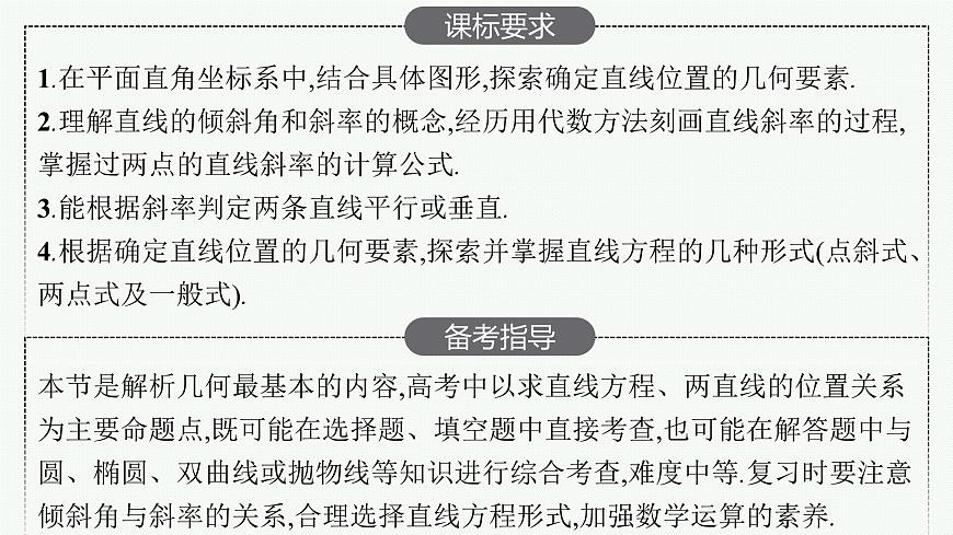 2025屆高三數(shù)學(xué)一輪復(fù)習(xí)課件8.1直線的傾斜角與斜率、直線的方程（人教版新高考新教材）第2頁(yè)