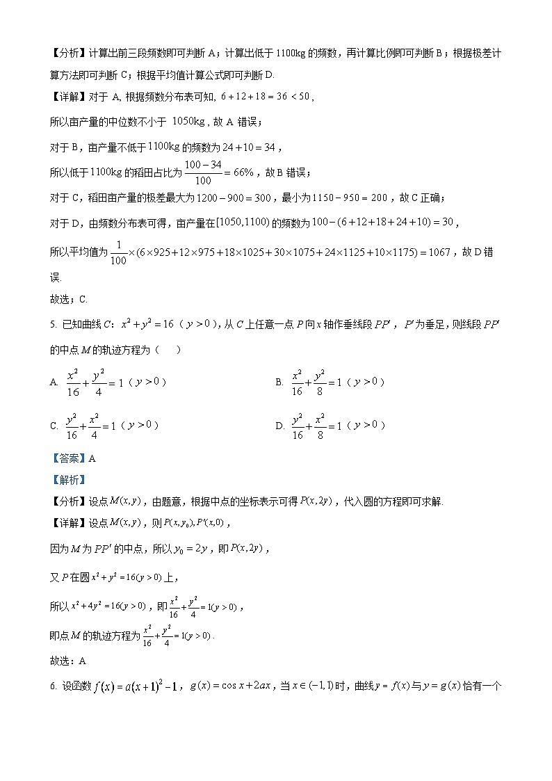 2024年高考真题:新课标全国Ⅱ卷数学试卷(解析版)03